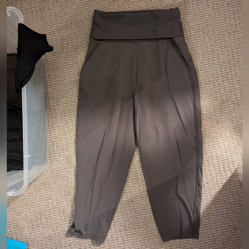 Lululemon Align Ribbed Waist Cropped Jogger, Carob Brown, Size 6